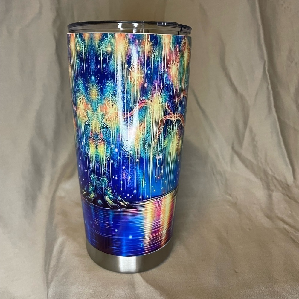 Colorful Tree Design Tumbler - Picture 4 of 7